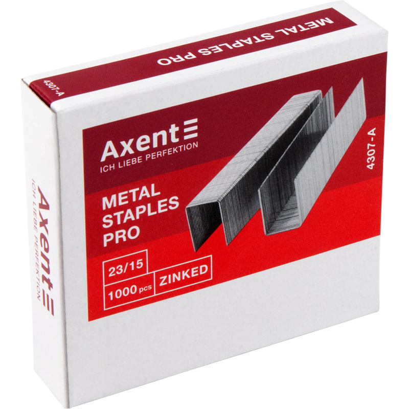 Скоби для степлерів Axent Pro 4307-A, №23/15, 1000 штук
